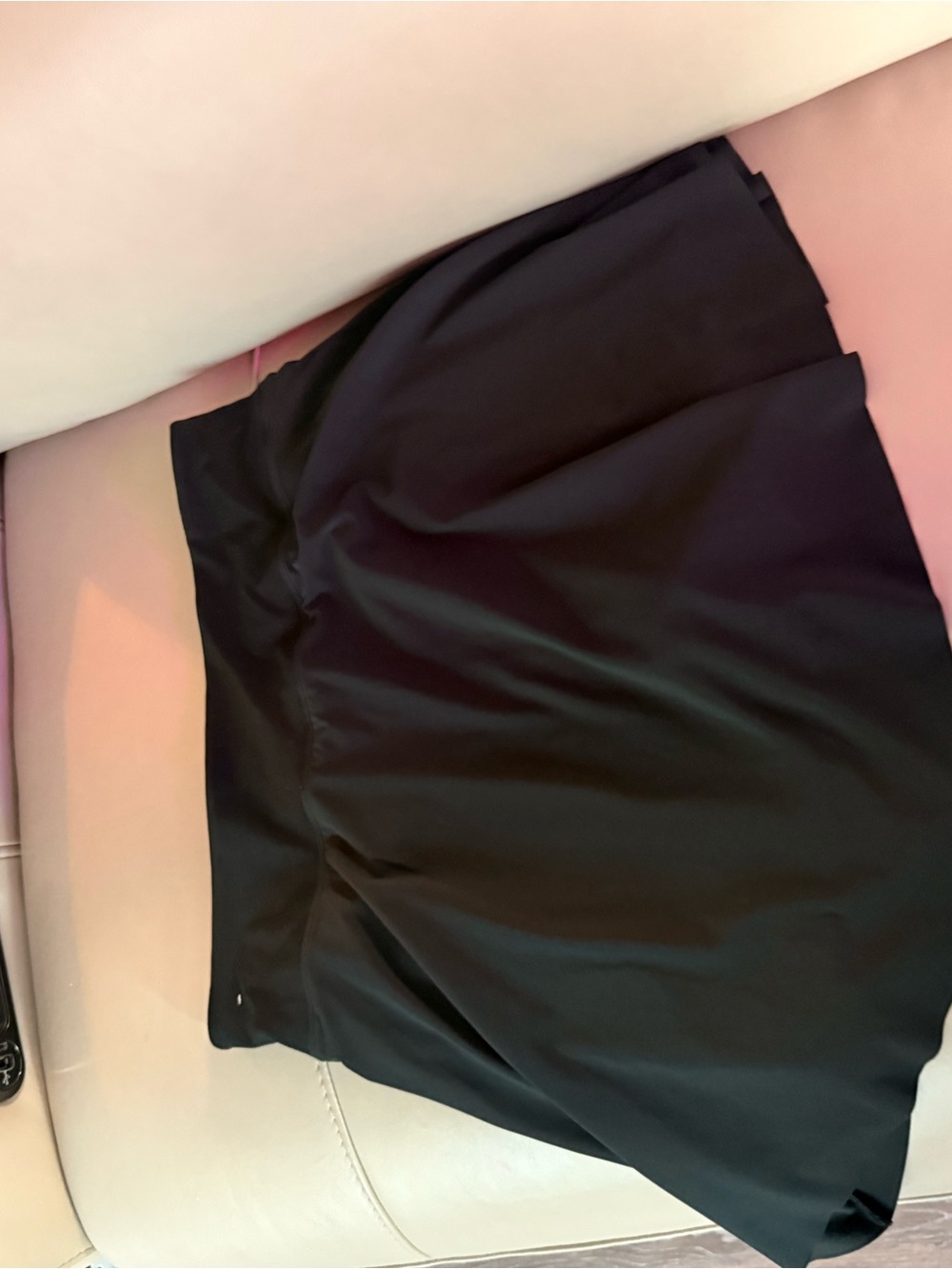 Nike Black Pleated Athletic Skort with Swoosh - Picture 2 of 5